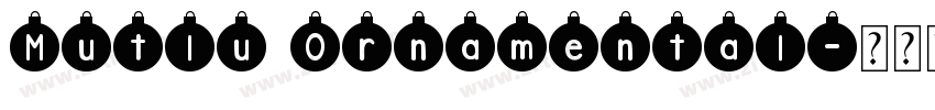 Mutlu Ornamental字体转换